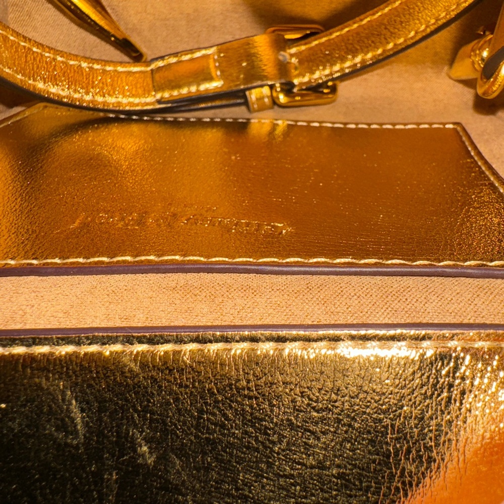 Tiffany & Fred Gold Stud Gold Leather bag - Picture 8 of 8